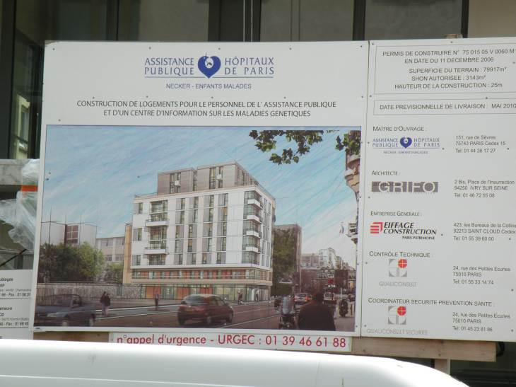  construction de logements pour le personnel de l'assistance publique